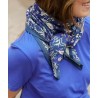 Grand foulard "Uma" - Bleu cobalt