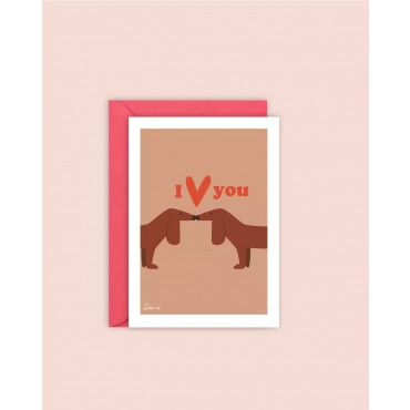 Carte postale - Lovely dogs