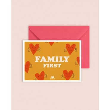 Carte postale - Family first