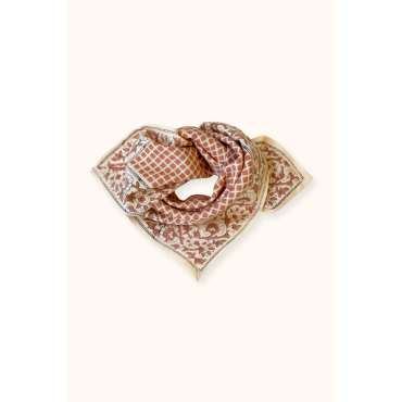 Petit foulard Manika - Mosaïc / Terracotta