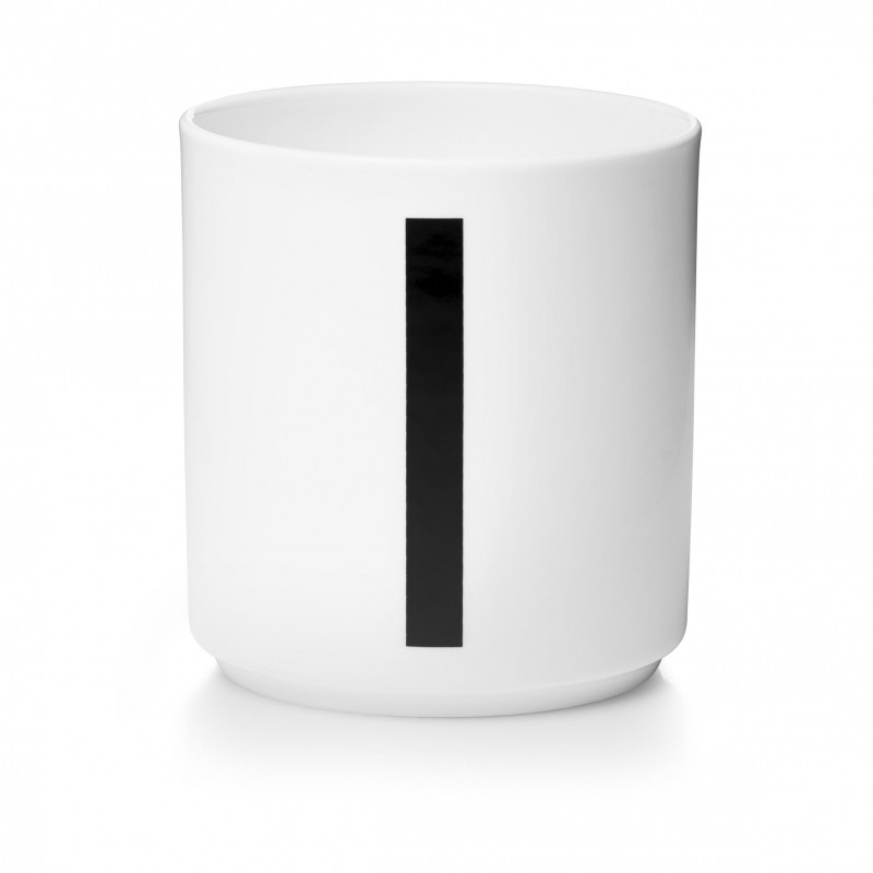 Tasse porcelaine - Lettre I - DESIGN LETTERS - Perlin Paon Paon